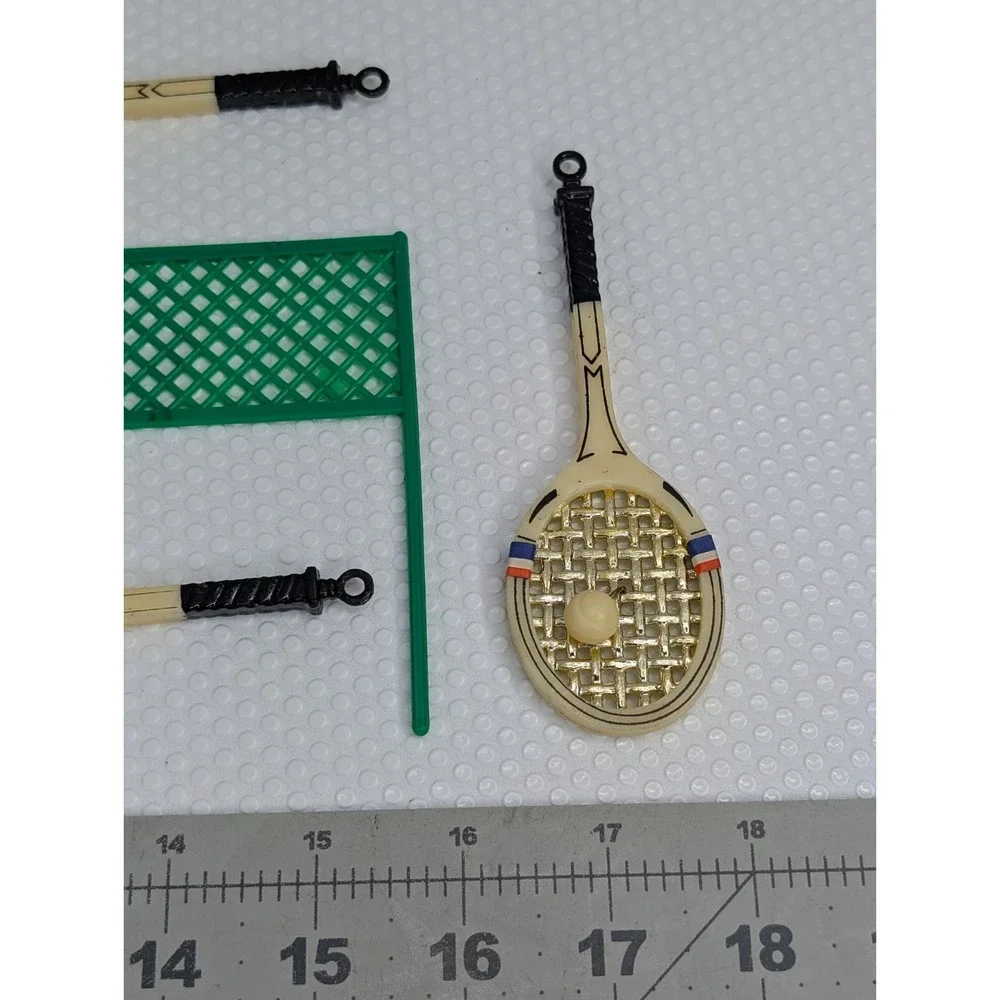 Plastic Tennis Racket‎ Ball Lot Net Cake Toppers